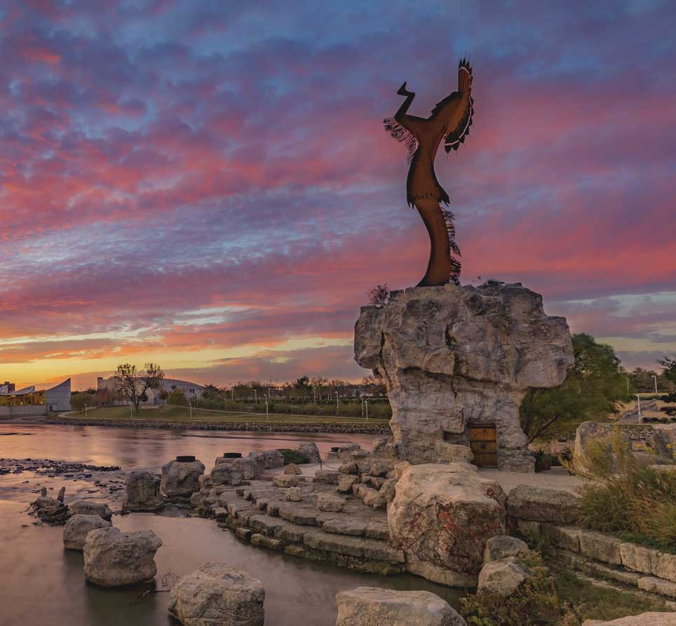 Keeper of the Plains statue